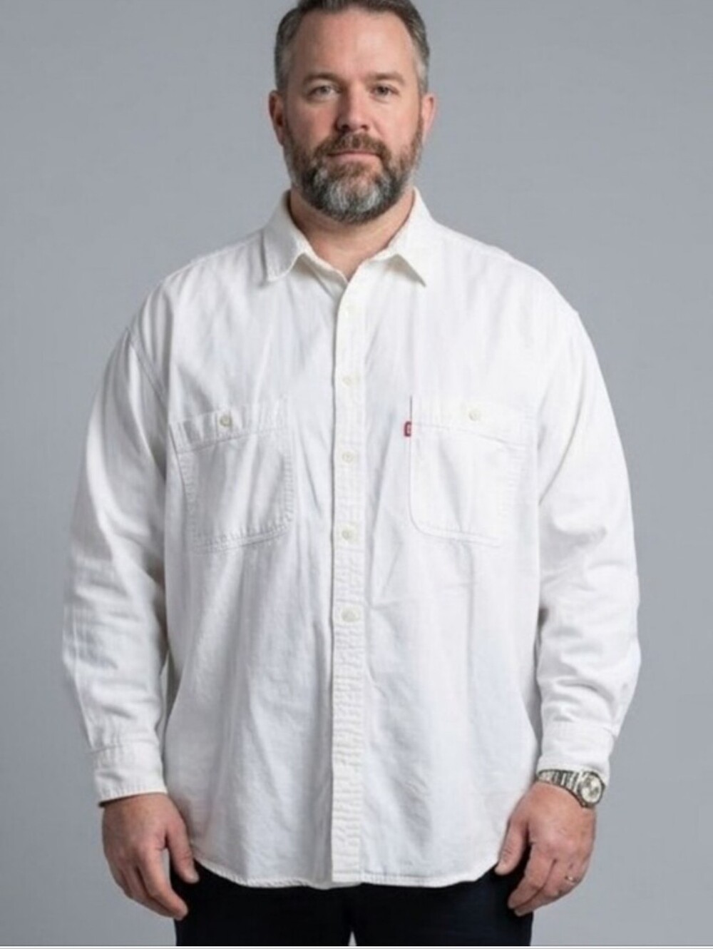 Levi's Classic White Button-Up Shirt